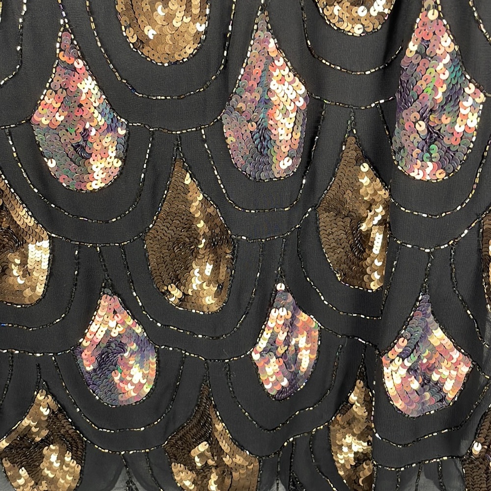 Betsy & Adams Sequin Open Back Fancy Dress Ladies… - image 4